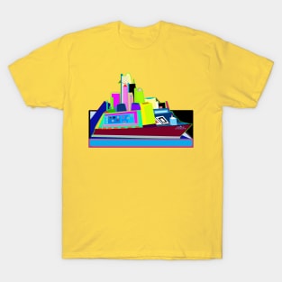 Big Colorful Boat T-Shirt